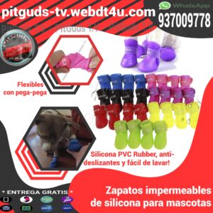 Botitas impermeables para perros zapatos de silicona perro grande