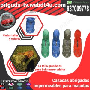 Casaca para perros Casaca impermeable para perros Casaca contra lluvia para perros