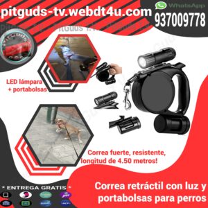 Correa retractil para perros perritos correa retractable perros grandes